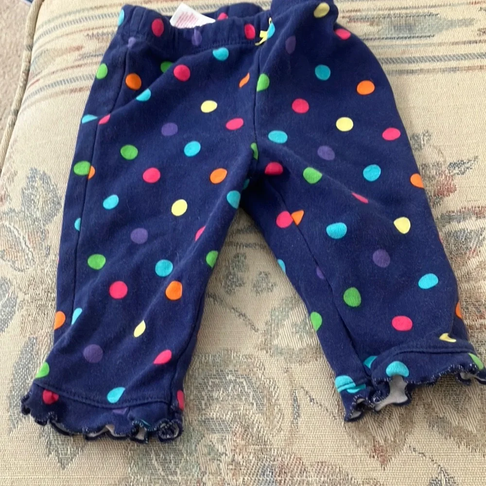 Carters ruffled hem slacks 3 months